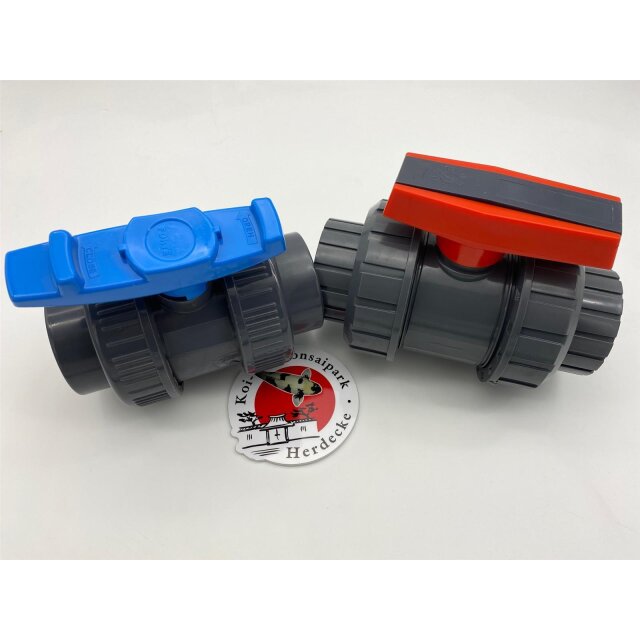 Aquaforte Kugelhahn PVC mit beiseitigen Klebemuffe 20/25/32/40/50/63 mm Budget
