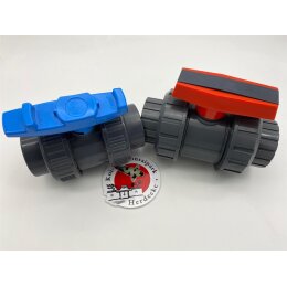 Aquaforte Kugelhahn PVC mit beiseitigen Klebemuffe...