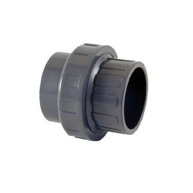 Cepex PVC Rohr Verschraubung 63 mm 3/3 beidseitig Klebemuffe