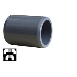 Cepex 63 mm PVC Verbindungsstück für PVC Rohr...