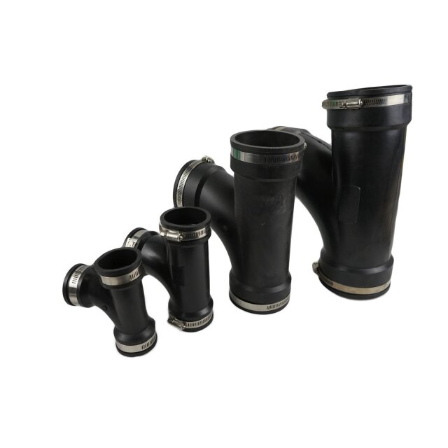 Flexibles T Stück 50 mm für PVC Rohre