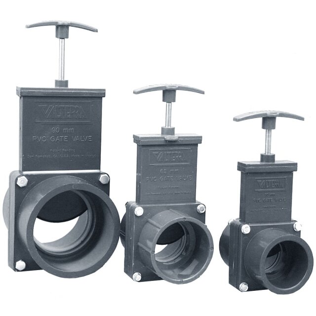 Valterra Zugschieber 50 mm Edelstahlspindel Kunsstoffplatte