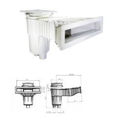 Astral Breitmaulskimmer Slim Oberflächenabsauger...
