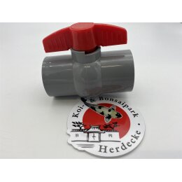 PVC-U Kugelhahn ohne Überwurf 2x Klebemuffe  50 mm...