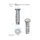 Pool Wanddurchführung für Pools für Düsen und Einlaufgitter 250mm x 1½" Einbauteile