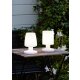 LED- Outdoor Tischleuchte Lora 13,5 x  20,5 cm Höhe Garten und Camping