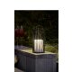 LED- Solar Tischleuchte Coro Flackereffekt 10 x  22 cm Höhe Garten und Camping