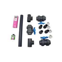Montageset für Pool Wärmepumpen Bypass Premium 1