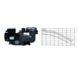 Poolpumpe Pentair Superflo 0,75kW 230V 25 QBM bei 2 Meter...