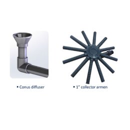 AquaForte Poolfilter Sandfilter aus Polyester 500 mm für 30 Qbm Pools