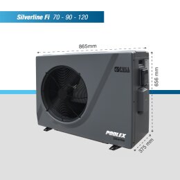 Poolex Silverline 9,2 KW Wärmepumpe Full Inverter-Wlan-40-50QBM