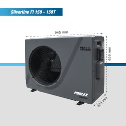 Poolex Silverline 14,5 KW Wärmepumpe Full Inverter-Wlan-65-80QBM