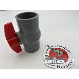 PVC-U Kugelhahn ohne Überwurf 2x Klebemuffe  63 mm Unibody PN10