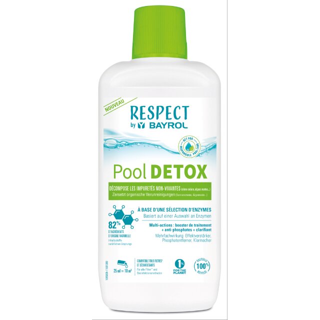 Respect by Bayrol Pool Detox 1l zum Entfernen von organischen Verunreinigungen ohne Chlor