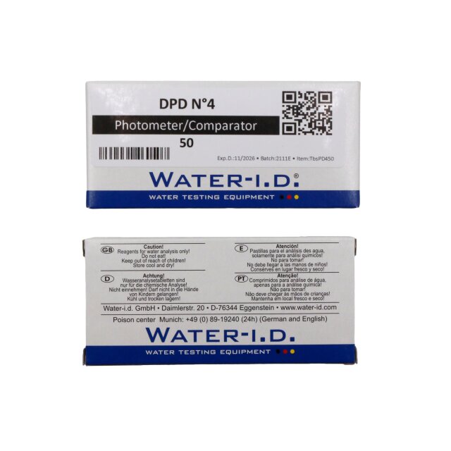 Astralpool 50 Tabletten DPD N°4 Photometer (gesamtes verfügbares Chlor) Poollab