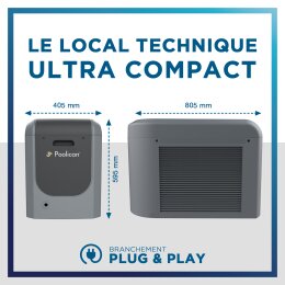 4 in 1 Komplettfilteranlage für Pools und Spas bis 25 Qbm