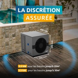 Poolex Wärmepumpe 3.25 KW Nano Full Inverter WI-FI bis 20 QBM