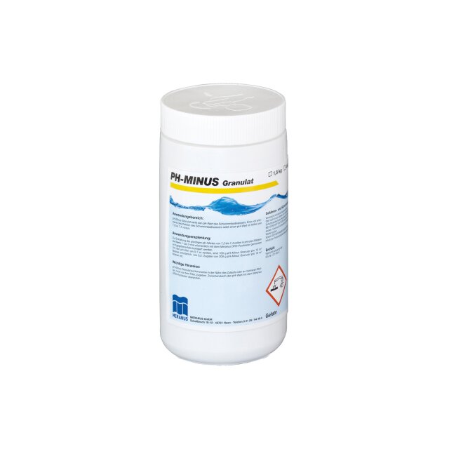 Meranus pH Minus Granulat 1,5 kg – Effektiver pH-Senker für stabiles Poolwasser