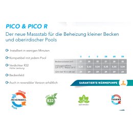 Poolex Pico Wärmepumpe Umkehrbares 5kW-Modell